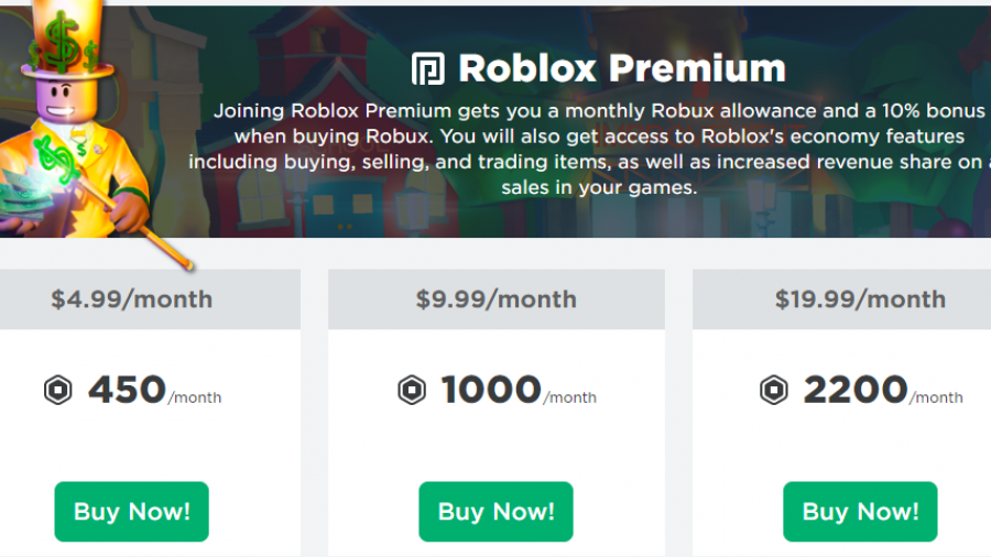 How To Join Builders Club In Roblox - roblox premium robux per day