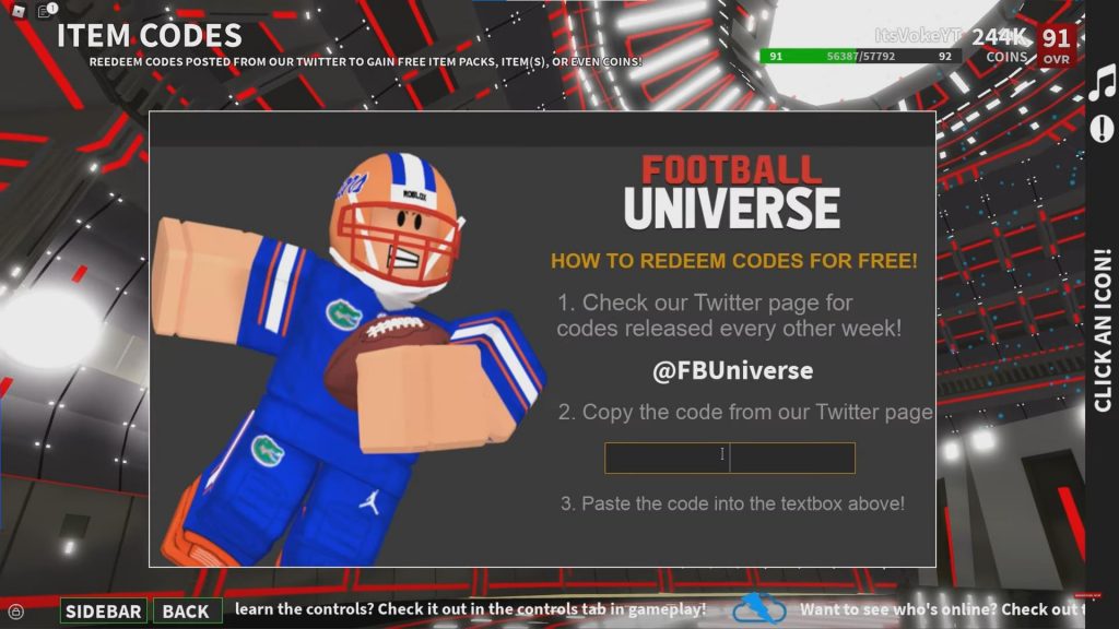 Roblox Football Universe Codes (December 2023) KiwiPoints