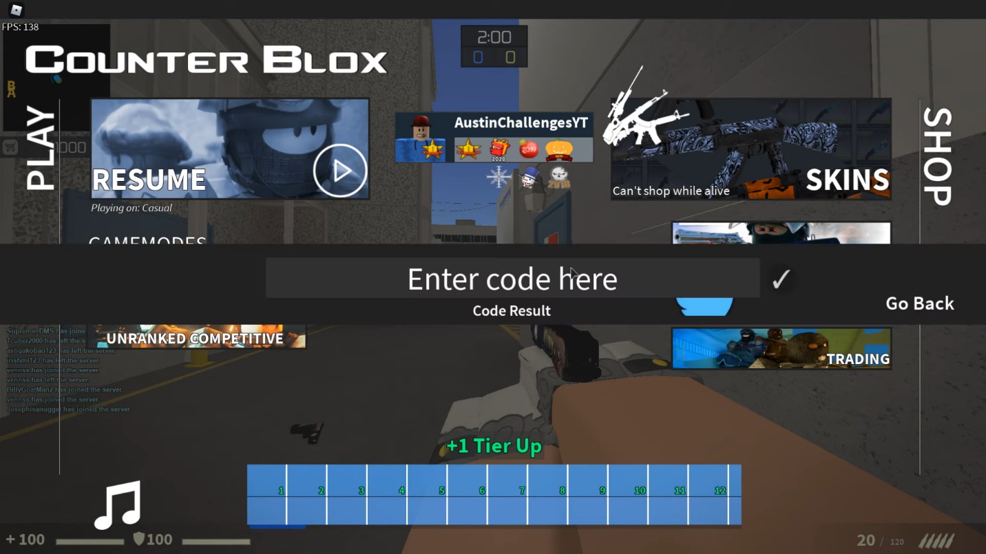 Roblox Counter Blox Codes (September 2024) KiwiPoints