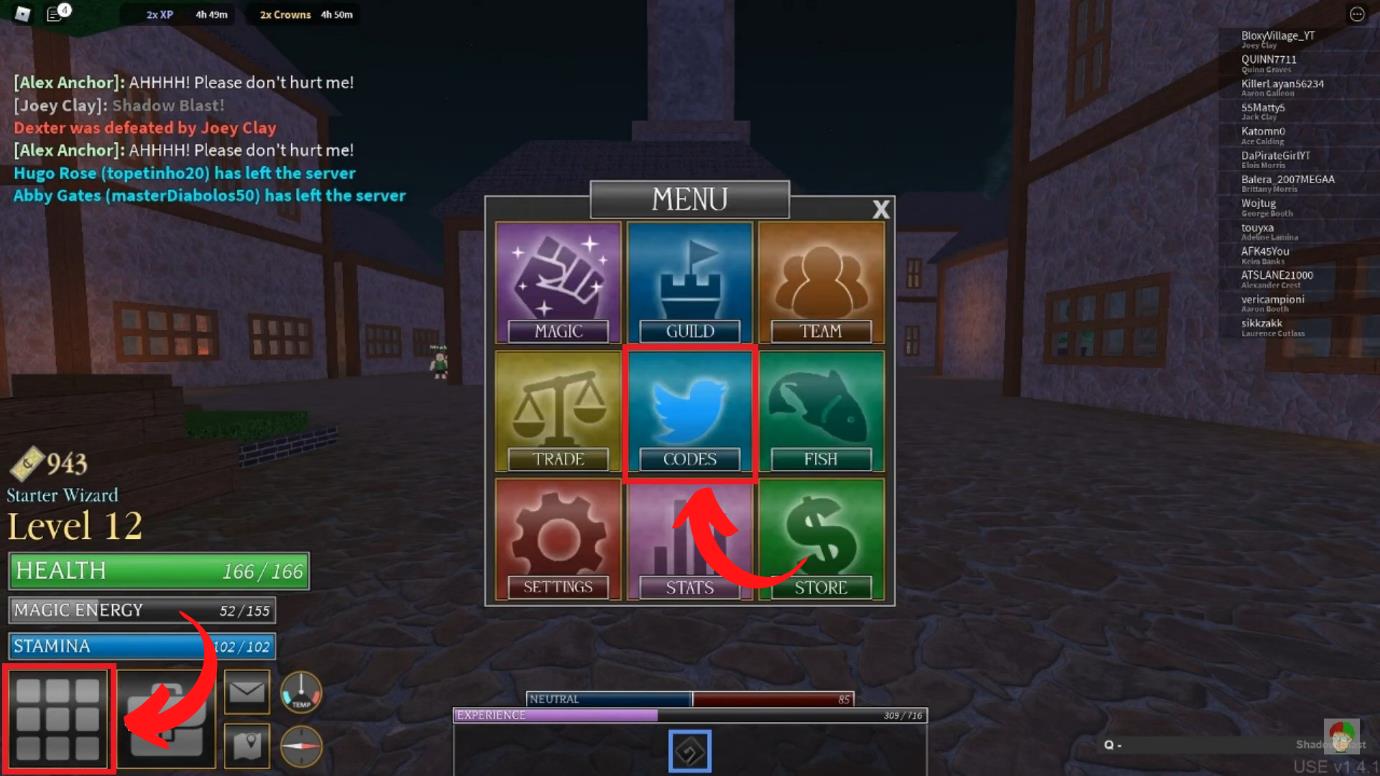 Roblox World Of Magic Codes 2025 Rora Wallie