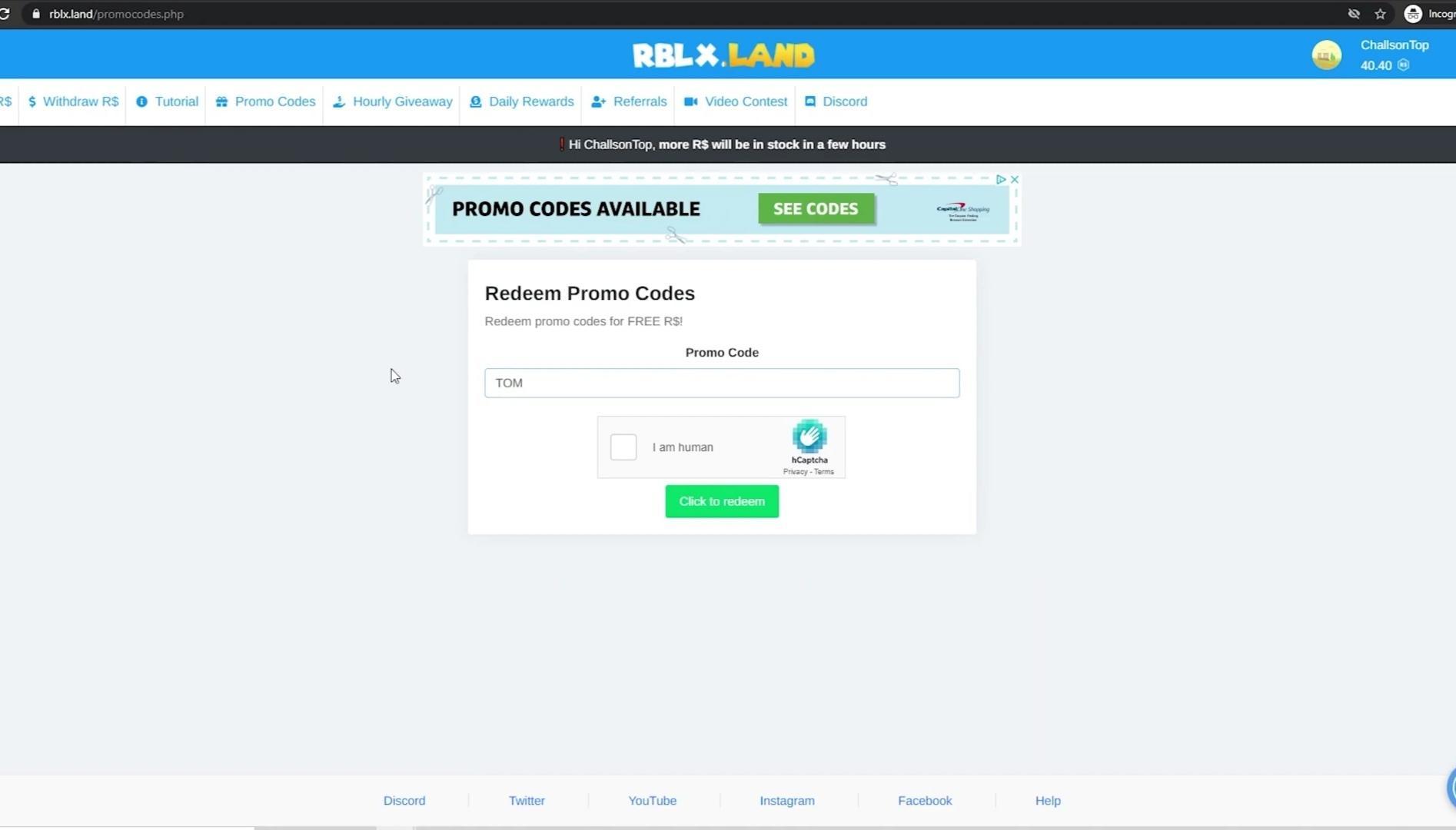 Roblox Rblx.land Codes For Free Robux (August 2024) KiwiPoints